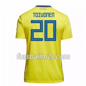 Fußballtrikots Schweden Toivonen 20 Heim Trikotsatz WM 2018